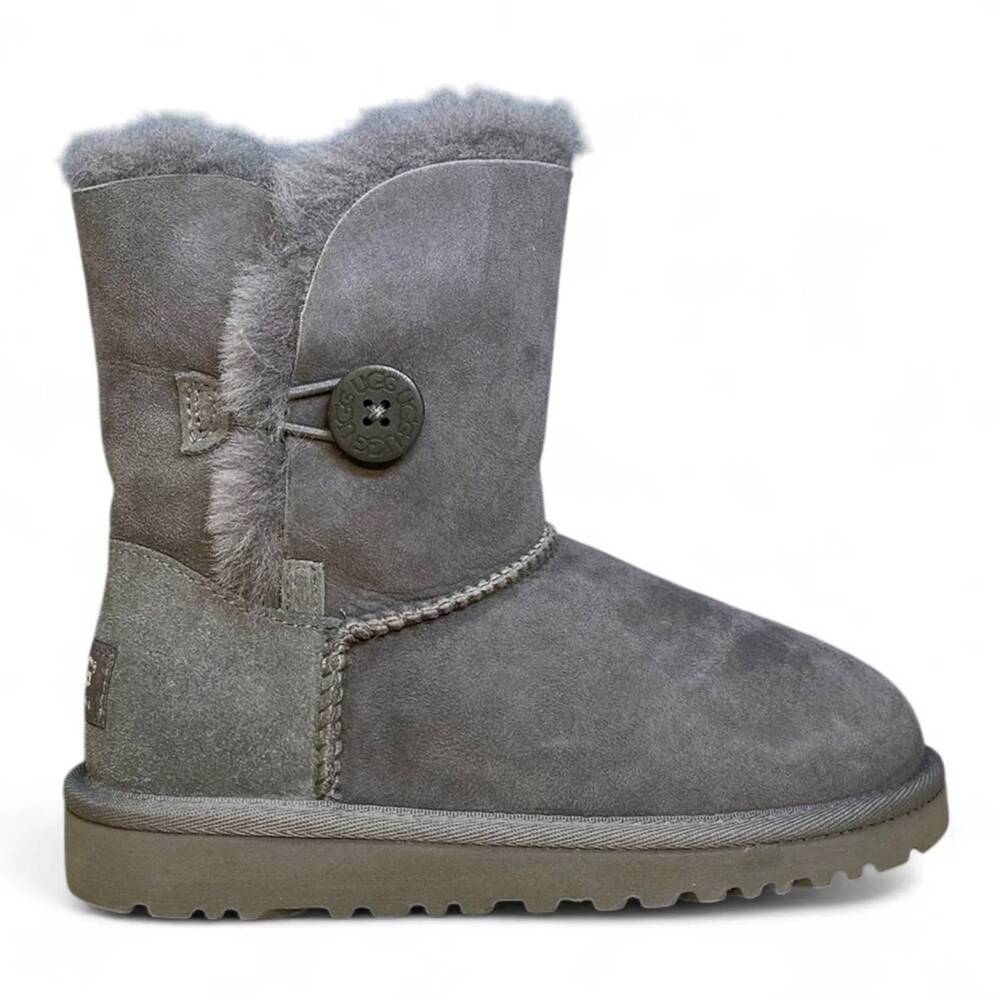 NEW UGG kid's bailey button boots in grey